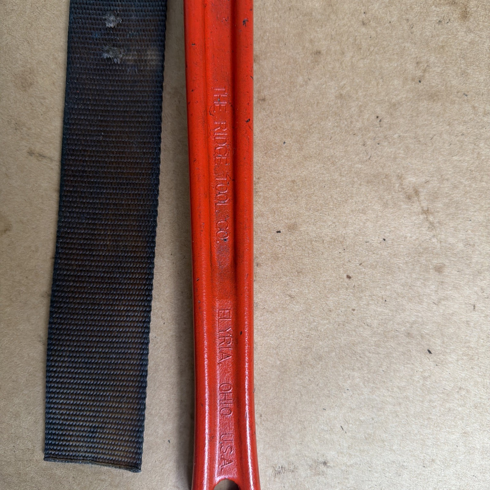 RIDGID NO. 5 STRAP WRENCH 18 Inches Long.