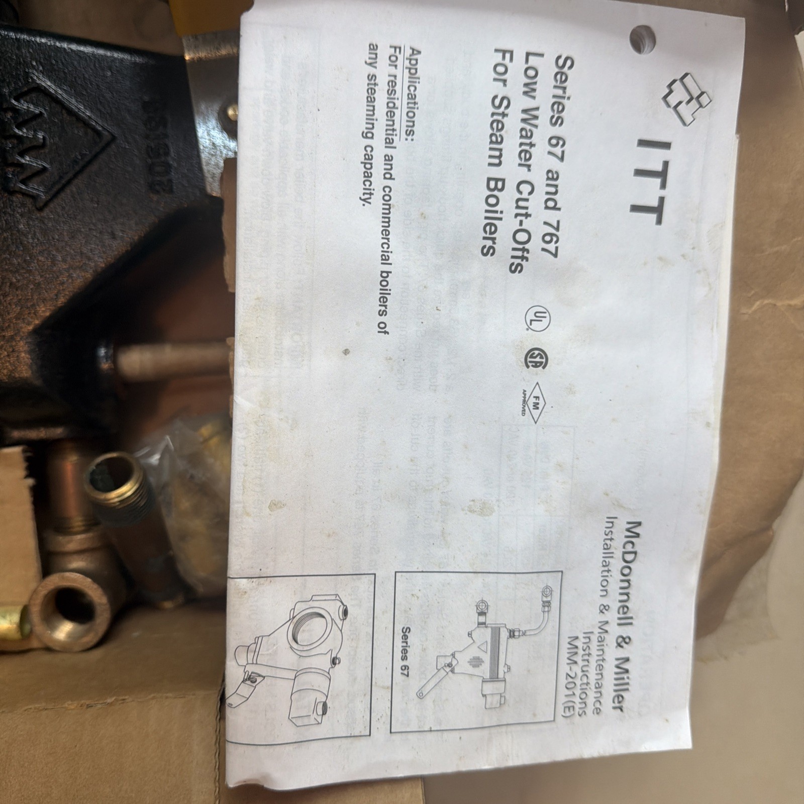 New Mcdonnell & Miller 67G – Float Type Lwco For Steam 149600