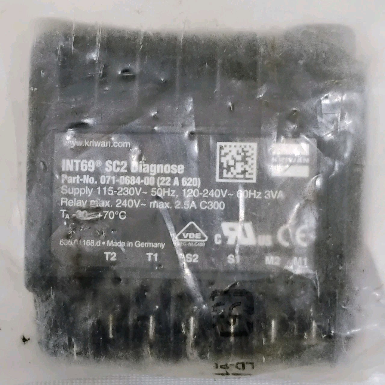 KRIWAN 071-0684-00 INT69 SC2 (22 A 620) Motor Protector-New