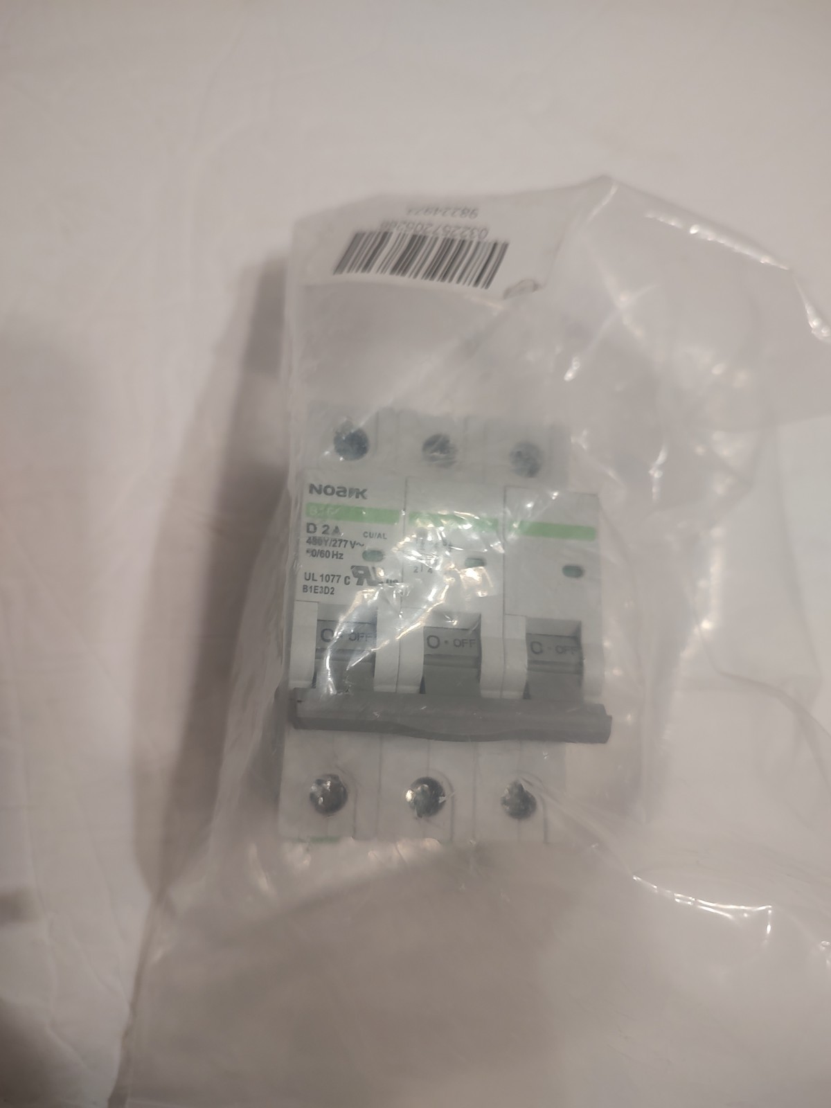 New Noark Supplementary Protectors, B1E3D2 480Y/277V 50/60Hz UL 1077 C AED2