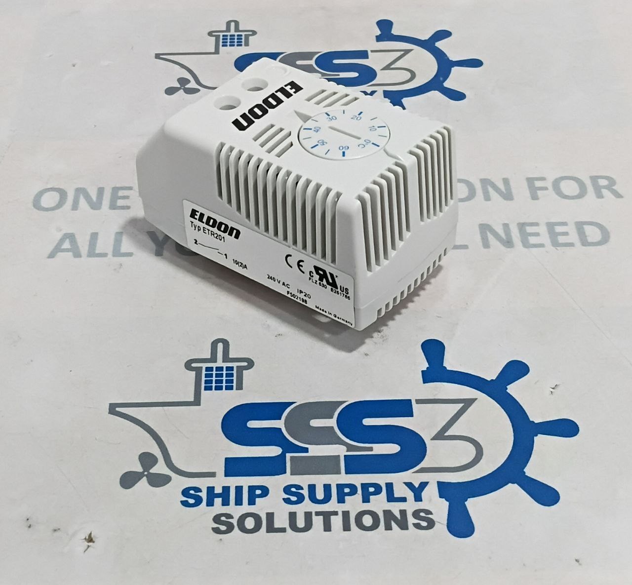 Eldon ETR201 Thermostat 240VAC Range 0°C – 60°C P/n 17121001280 IP20
