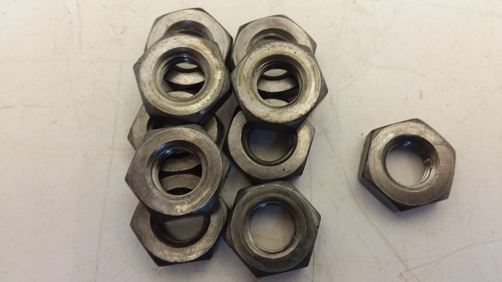 AAB 27379-08 SET SCREW SQUARE HEAD .5-13X1 W/JAM NUTS .5-13 HEX HEAD LOT OF 10