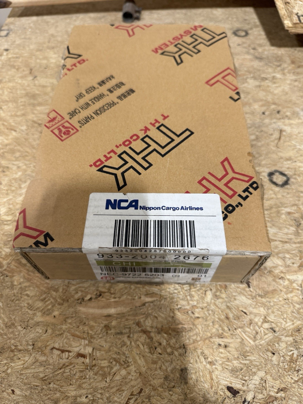 THK Linear Guide Slider SHW12HR (Box Of 8) (Unopened Boxes)