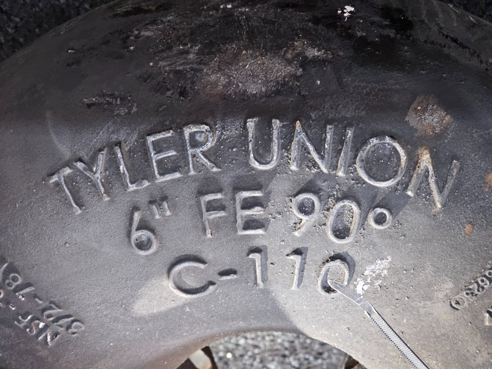 Tyler UNION 6” 90 Degree Elbow C-110 250DI NSF-61 372-78Y5