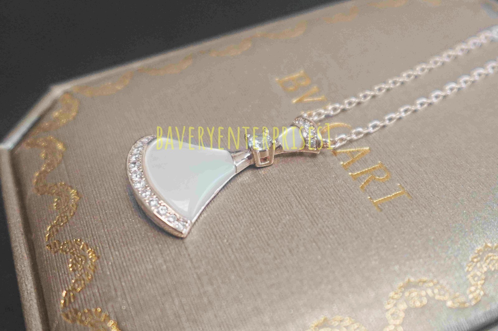 New&BvIgarlDivas DREAM*Necklace 18K*Rose Gold Diamond Necklace