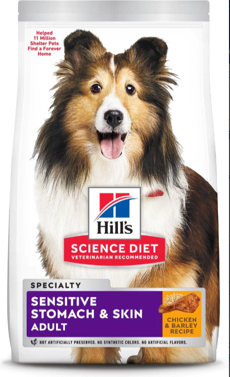 Hill’s Science Diet Adult Sensitive Stomach & Skin Dog Food – Chicken, 36lb