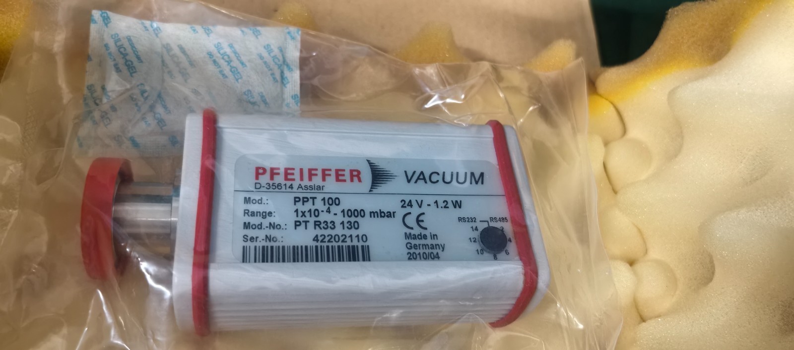PFEIFFER PPT100 VACUUM GAUGE, PTR33130