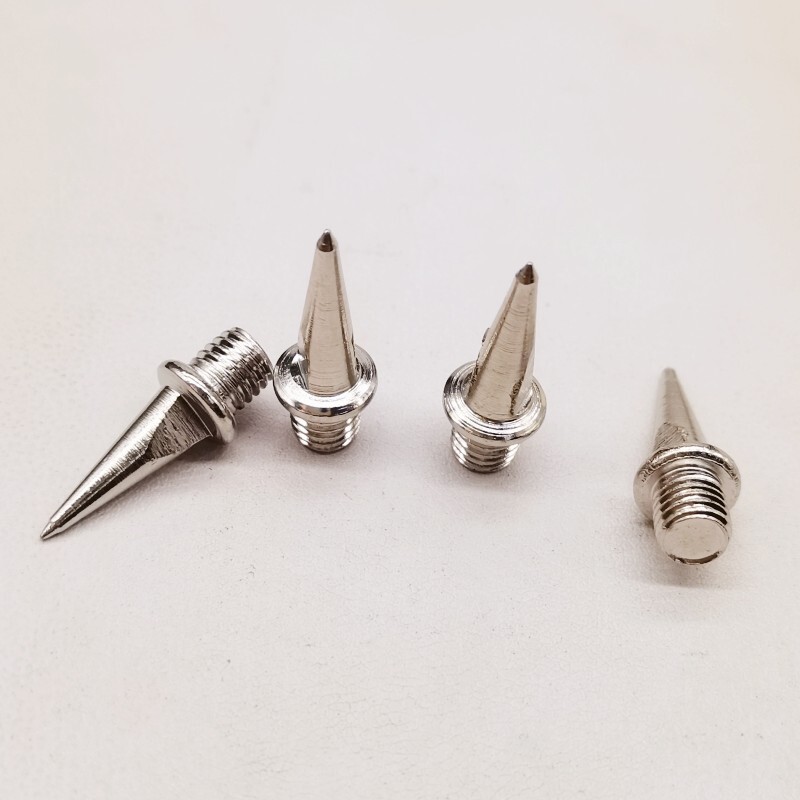 10pcs Track Spikes 13.5mm Steel Long Nail for Track Shoes, Silver Tone