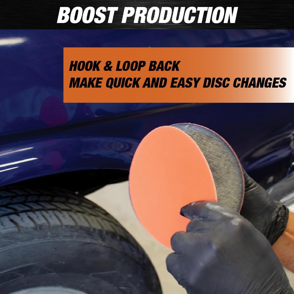 Premium 6″ Hook and Loop , 5 Each of Grit 40, 80, 120, 180, 220, 320, 400, 600