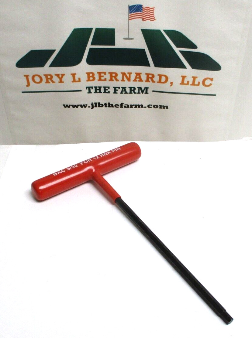 BAC , 5/32″ x 6″ , T-HANDLE ALLEN WRENCH , FOR 12 HEX PIN , LOT OF 10