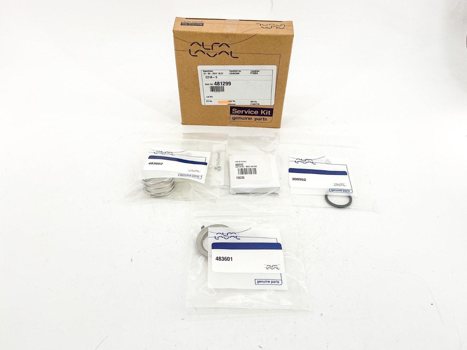 New Alfa Laval 481299 Pump Service Kit C216-3