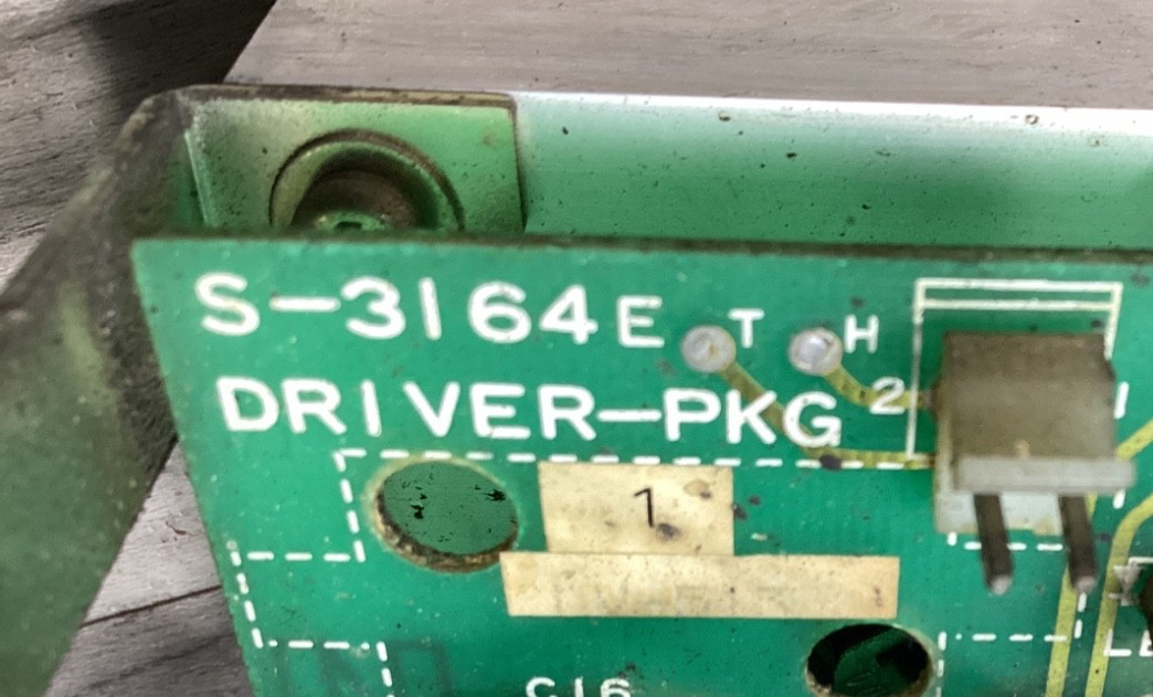 CNC EDM CIRCUIT BOARD S-3164E T H 2 DRIVER PACKAGE #139B98PR2