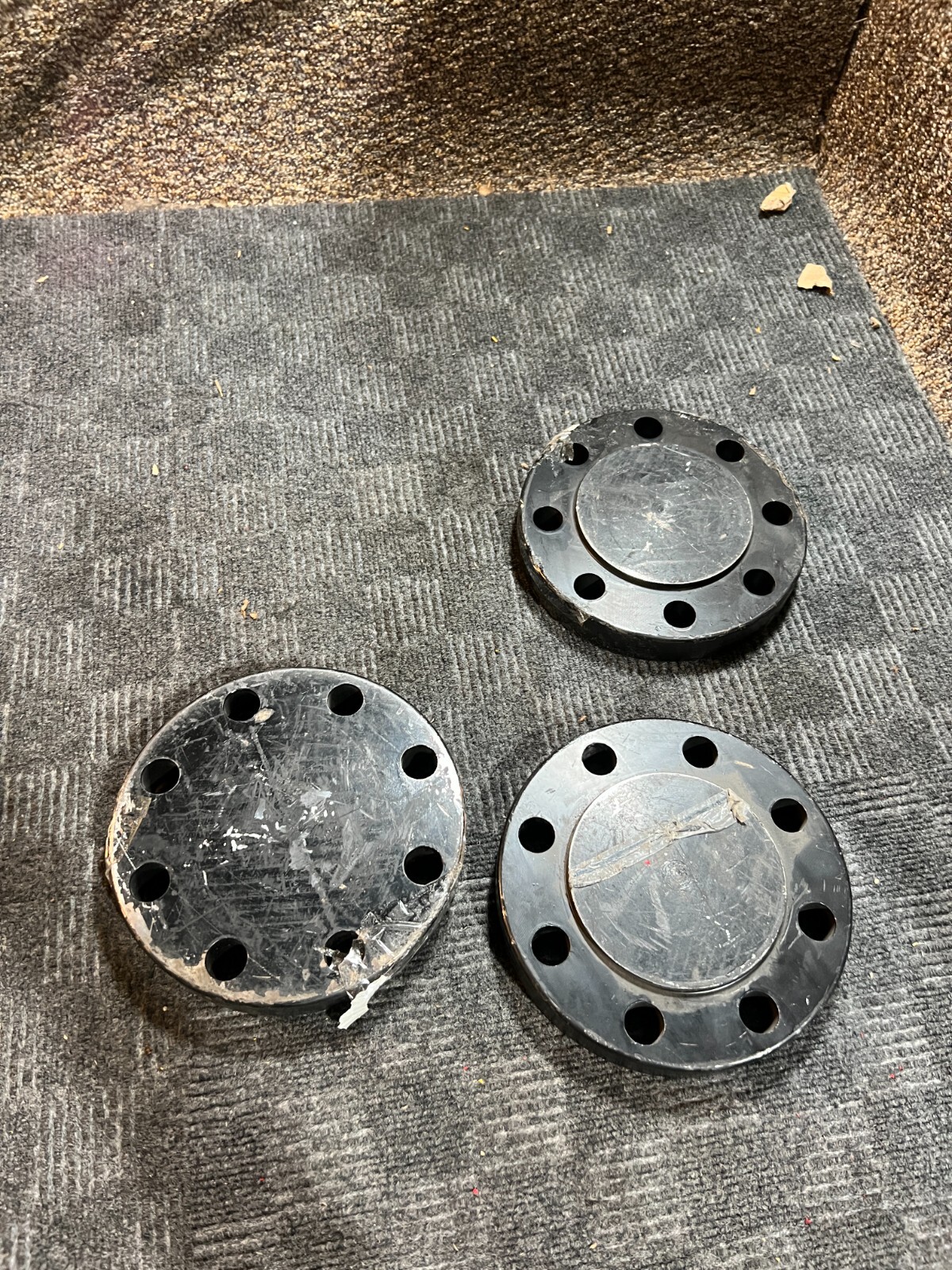 (QTY 3) Boltex Galvanized Blind Flange 8″ x 5″ B16 3 600 A7SA-105-N/A694 F42 GBD