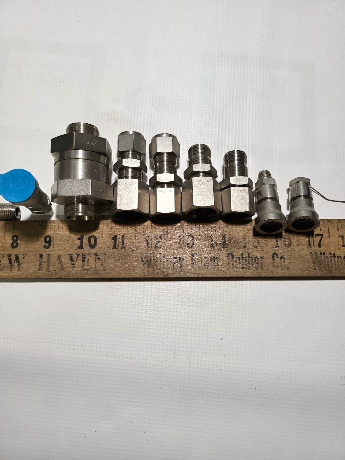 LOT OF 9 various SWAGELOK 316 OD COMPRESSION TUBE FITTING