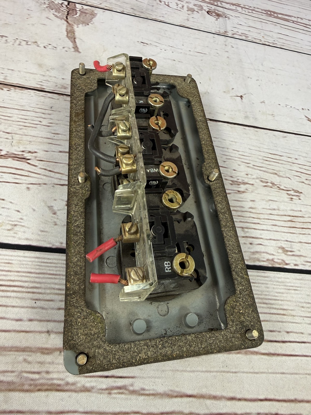 Vintage Allen-Bradley AB 800T Open Close Stop Push Button Control Station Heavy