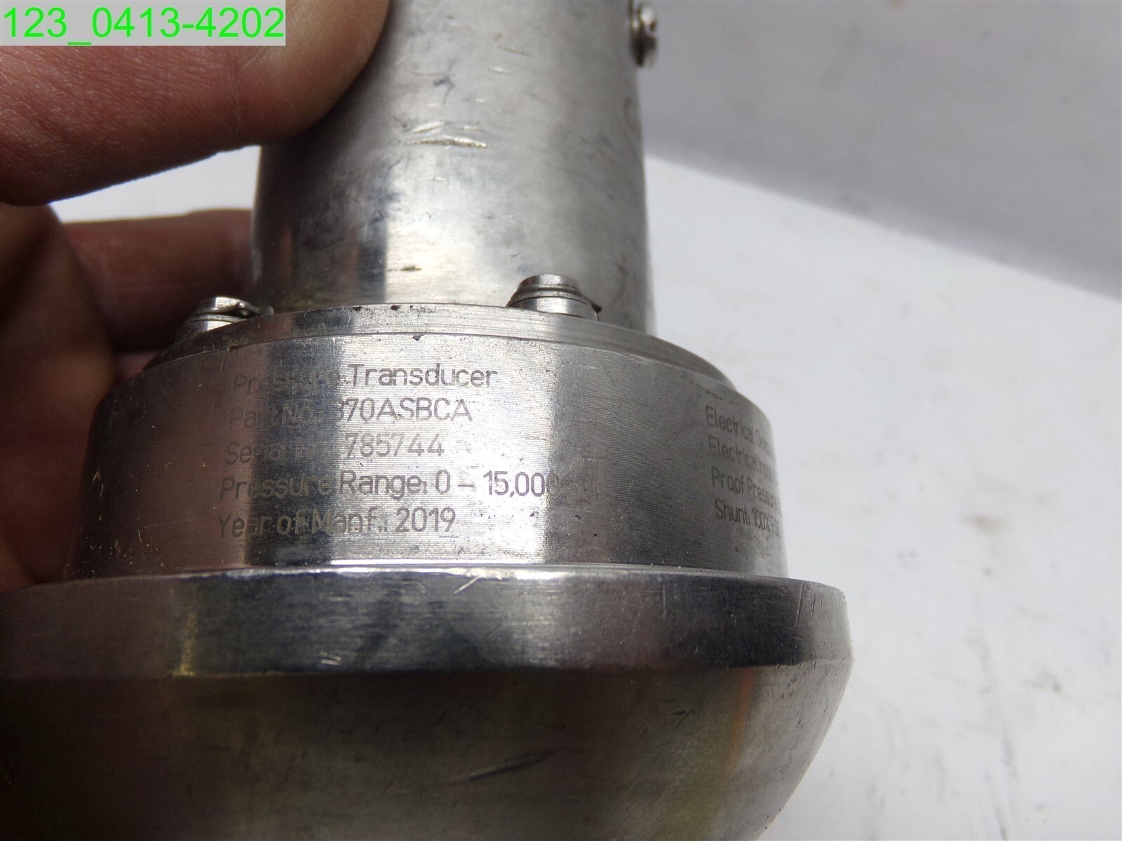 GP:50 Weco Hammer Union Pressure Transducer Transmitter Model # 370ASBCA
