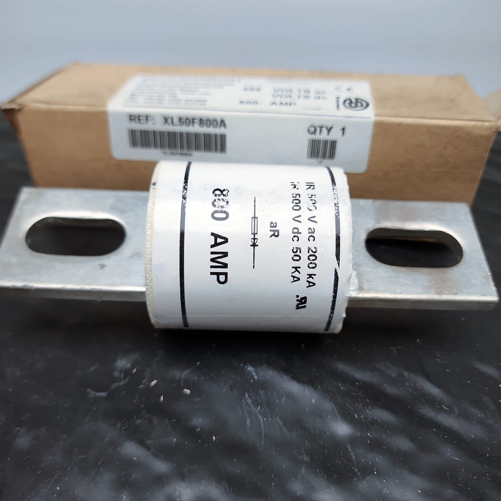Bussmann XL50F800A 800A 500V Fuse AC/DC Semiconductor Bolt-On NEW NIB Qty1⚡