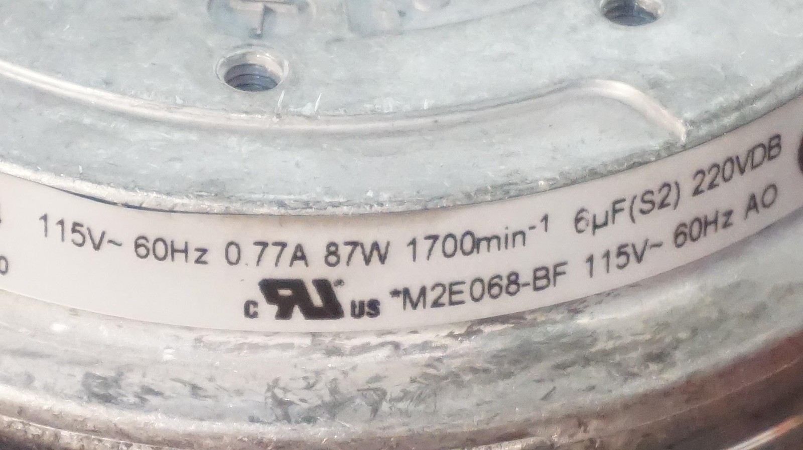 EBMPAPST R2E220-AA43-E4 115VAC MOTORIZED IMPELLER FAN||0.77A/87W||220X63MM||#2