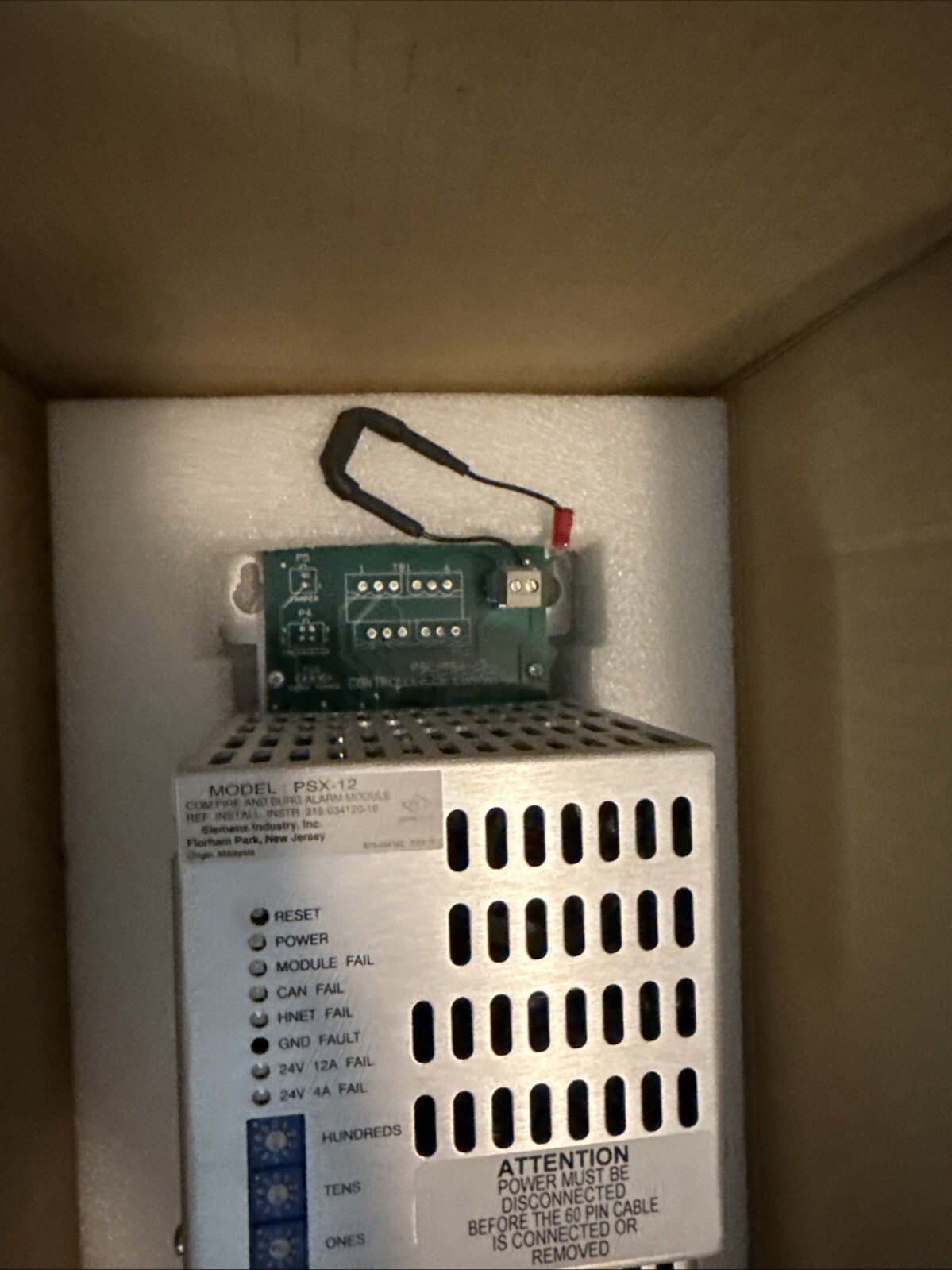 Siemens PSX-12M Aux Power Supply (S54430-C27-A1)