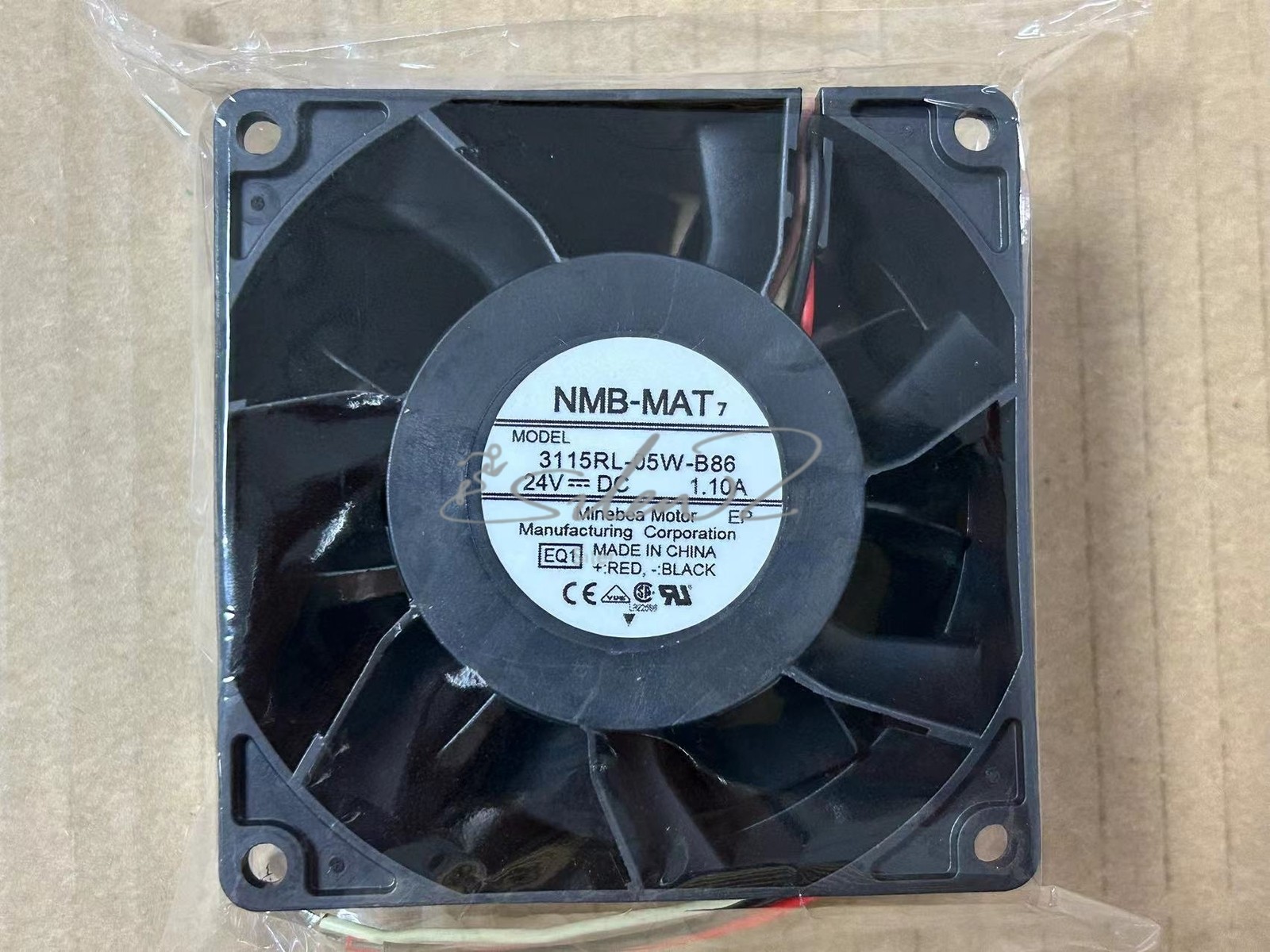 1PCS NMB-MAT 3115RL-05W-B86 24V 1.10A 8CM 4-wire inverter cooling fan