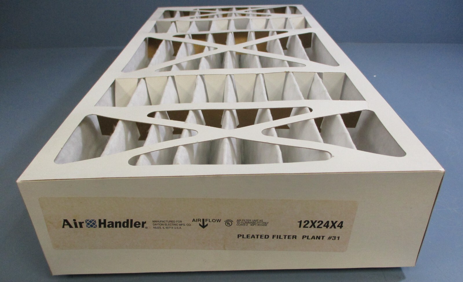 (Lot of 6) Air Handler 2W238 Pleated Air Filter 12″ x 24″ x 4″ MERV 7