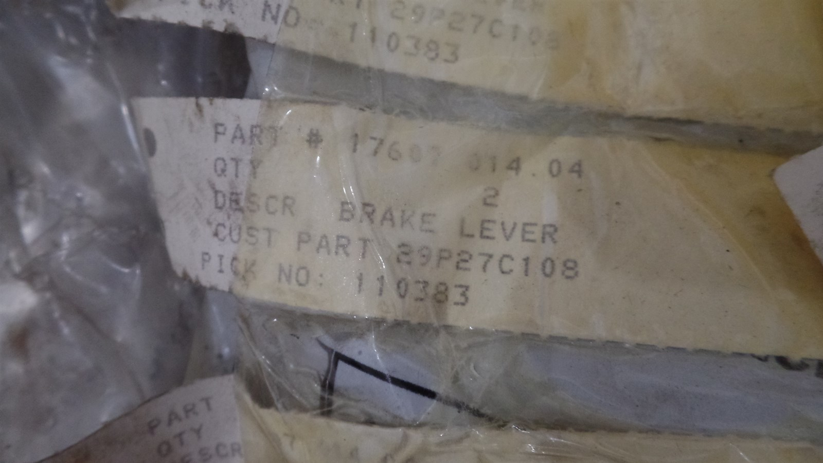 GENUINE BARBER GREENE 29P27C108 BRAKE LEVER, CLARK HURTH 17607.014.04, N.O.S