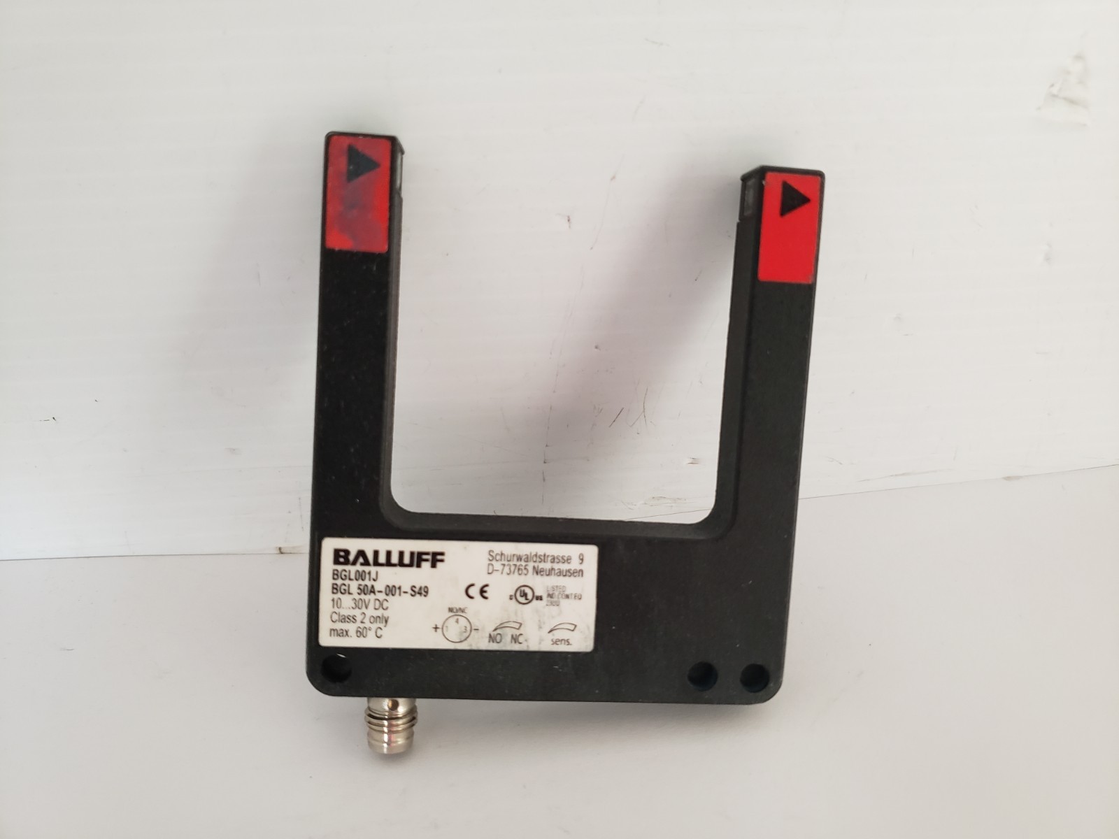 BALLUFF BGL50A-001-S49 FORKED SENSOR PNP NO/NC 10-30V DC (BL001J)