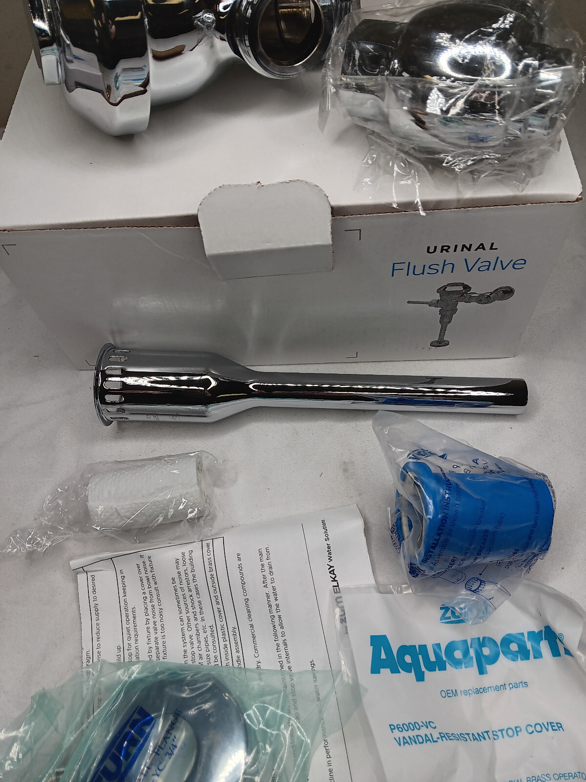 Zurn ZER6003AV-ULF-SM AquaSense 0.125 GPF Sensor Flush Valve