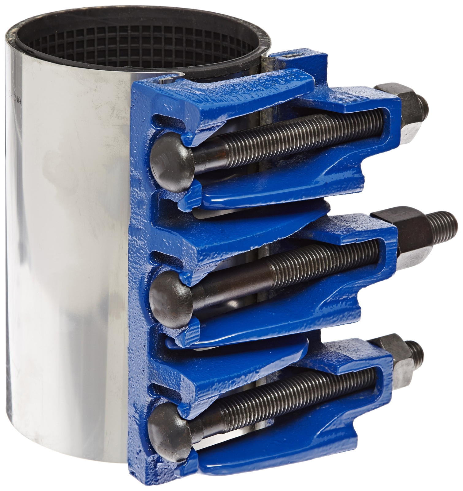 Smith-lair Stainless Steel Repair Clamp, Full Circle, Stainless Steel olt, 3