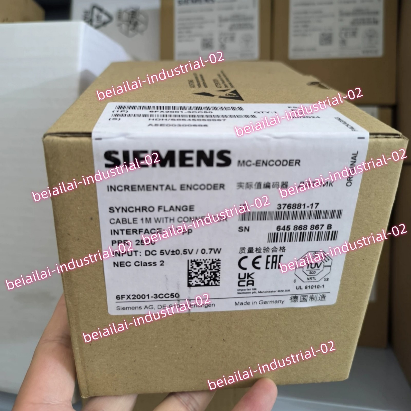 SIEMENS Actual Value Encoder 6FX2001-3CC50#1pcs new in box