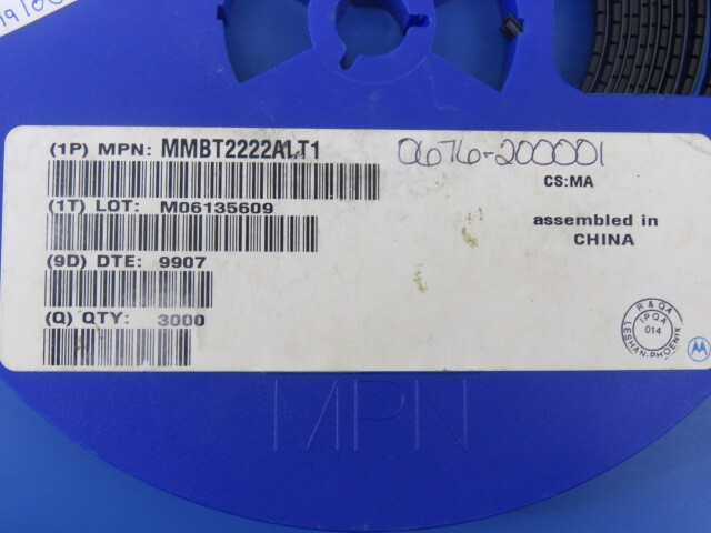 MOT/ONSEMI MMBT2222ALT1 Qty of 600 per Lot XTRSMNPNMMBT2222ALT1SOT23