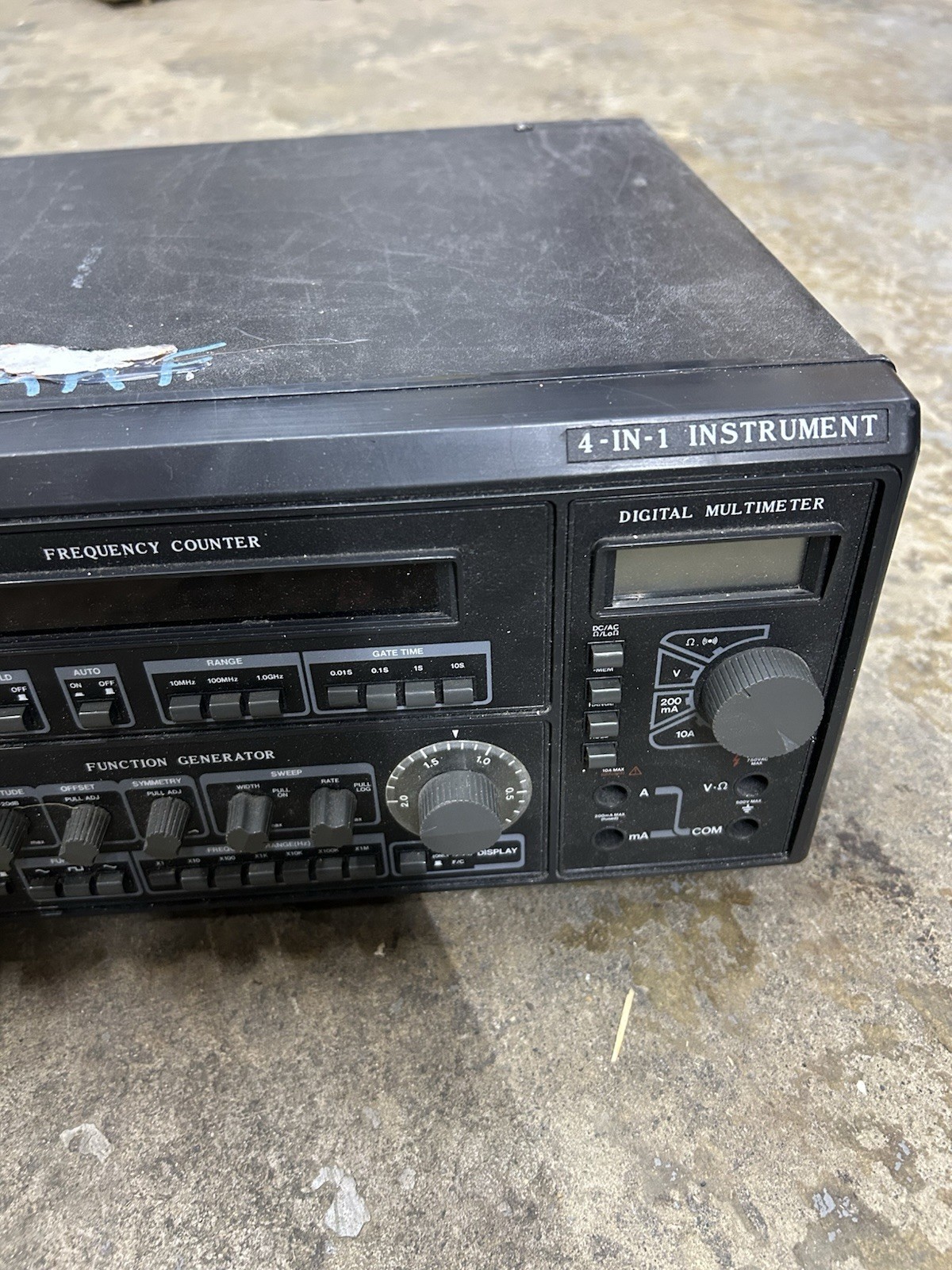 MAXCOM MX-9300 FOUR IN ONE FREQUENCY COUNTER DIGITAL MULTIMETER SEE PICS