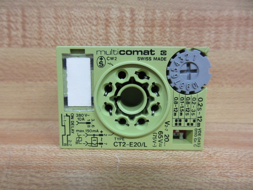 Multi Comat CT2-E20/L Time Delay Relay CT2E20L