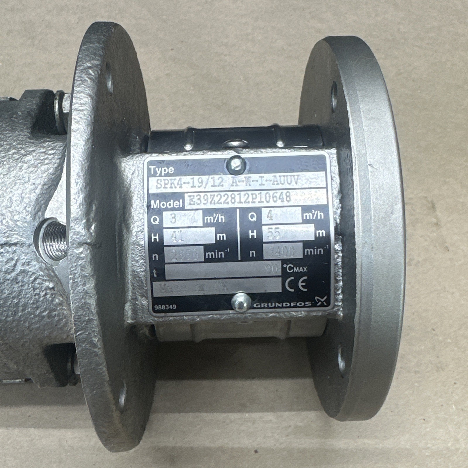 GRUNDFOS SPK4-19/12 A-W-I-AUUV 230v 1.5hp Multi Stage CNC Imersable pump 4m³/h