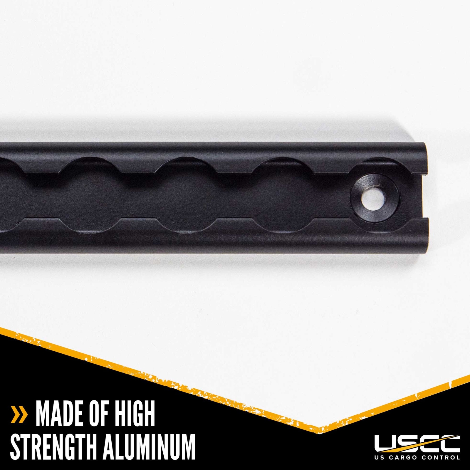 USCC 12″ Black L Track – Secure Motorcycles, ATVs, Utility Tractors – 4PK