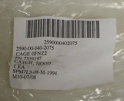 M44A1 A2 Hood Catch Clamp – P/N 7539197 – NSN 2590-00-040-2075 – New