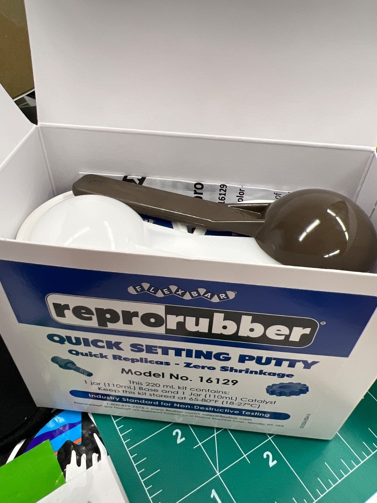 Flexbar Reprorubber 220 ml Quick Set Putty Casting Material Kit