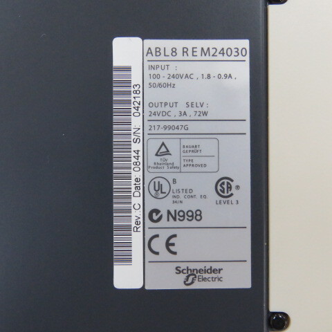 SCHNEIDER ABL8REM24030 Qty of 1 per Lot MODICON POWER SUPPLY 24VAC 3A