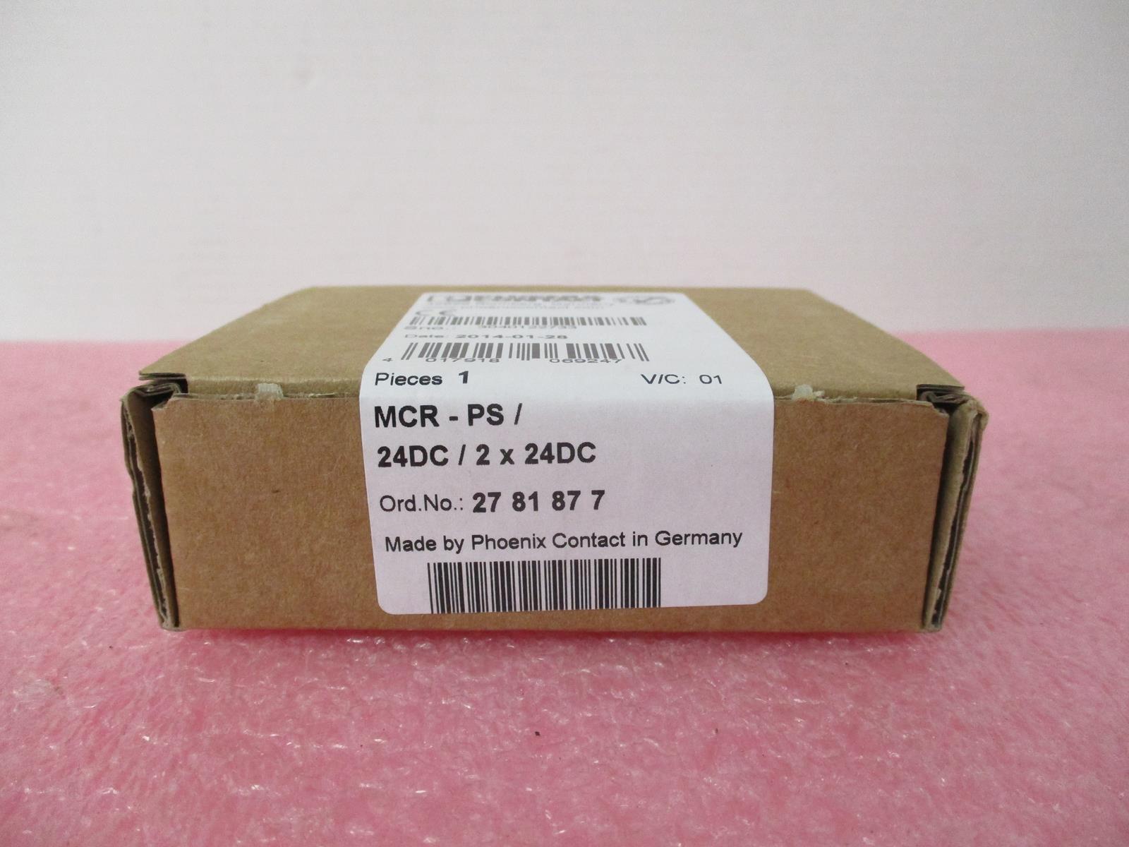 PHOENIX CONTACT MCR-PS/24DC/ 2X24DCC AUXILIARY CONTACTOR