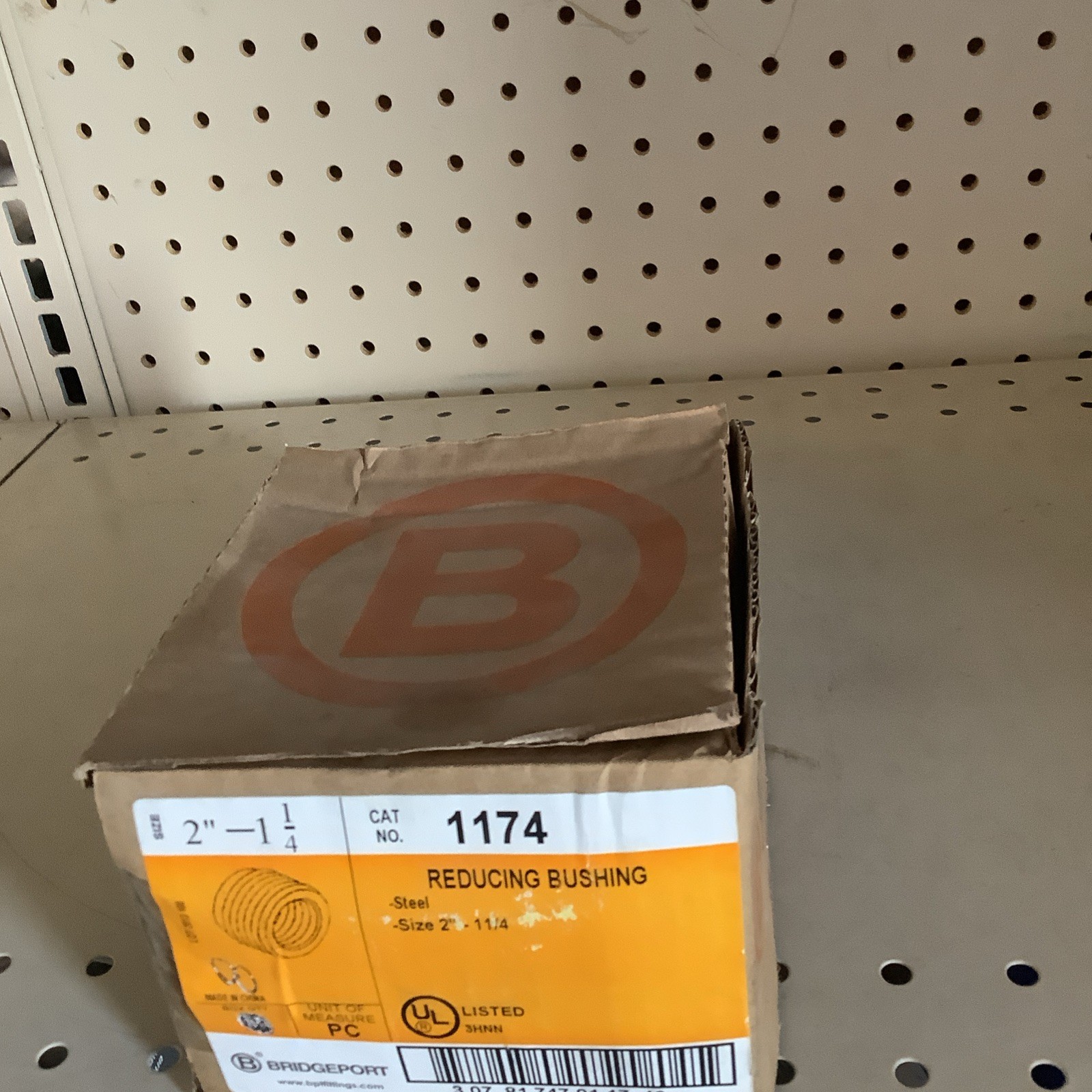 Bridgeport 1174 Reducing Bushing, steel, Size 2”-1 1/4 – Box of 8