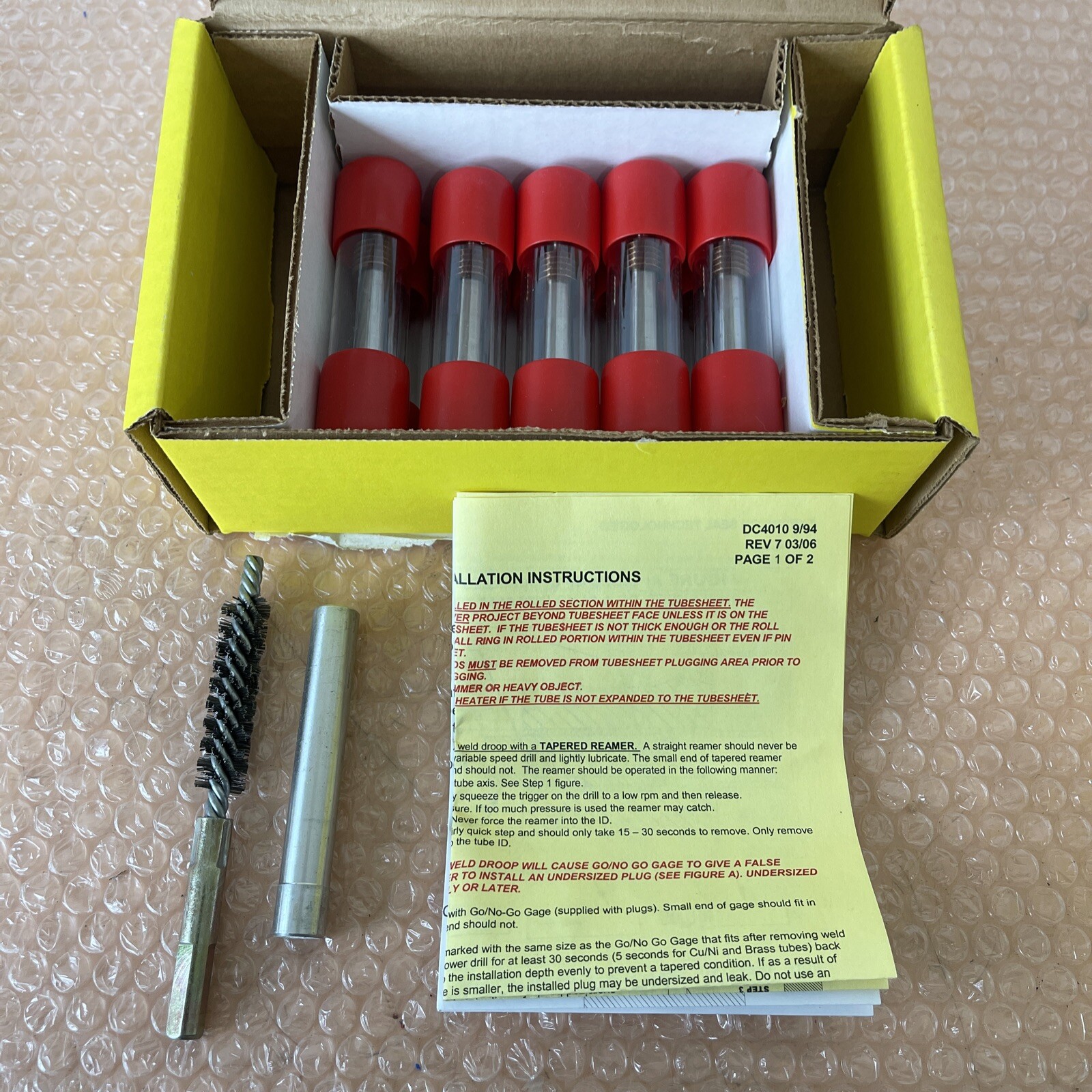 NEW IN BOX- Pop-A-Plug II Kit P2-520-N 0.520” (10) Plugs (1) Brush (1) Gauge🇺🇸