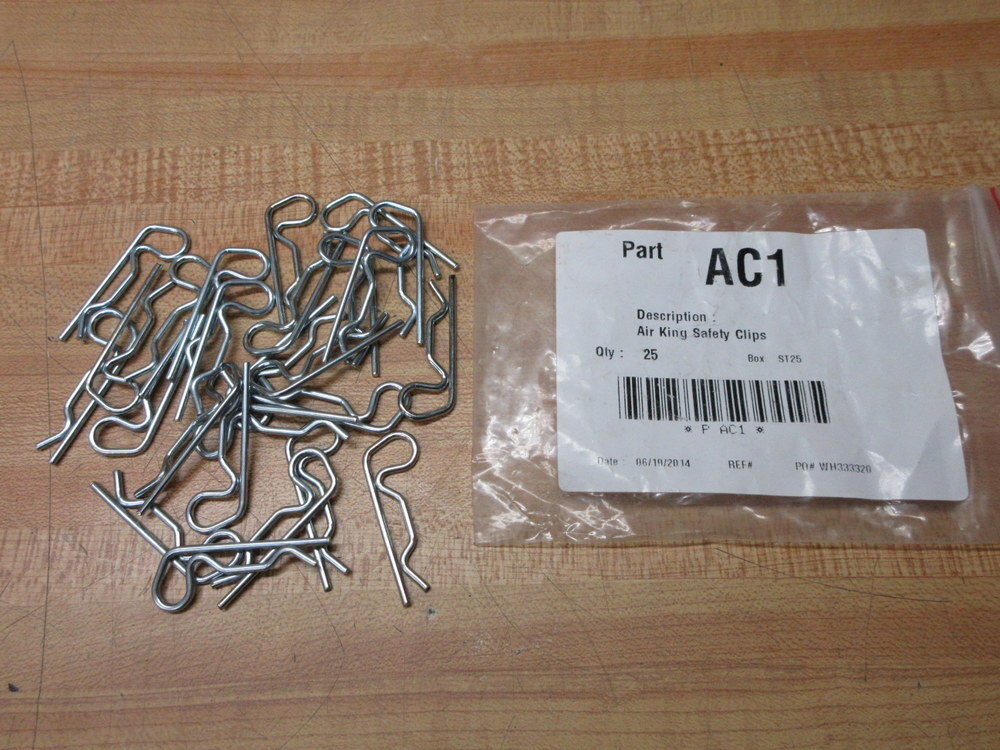 Air King AC1 Safety Clip (Pack of 75)
