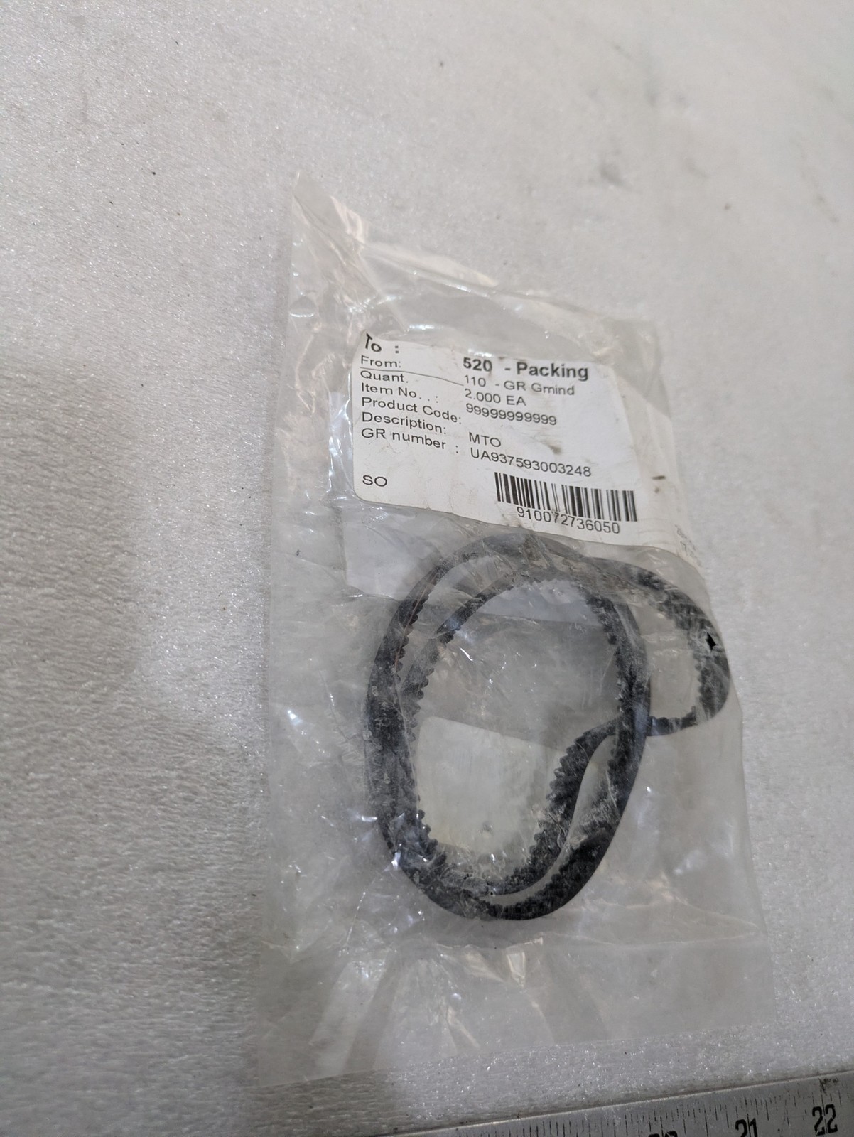 Misumi MTO UA9372593003248 110-GR Linear Shaft belt Industrial Component
