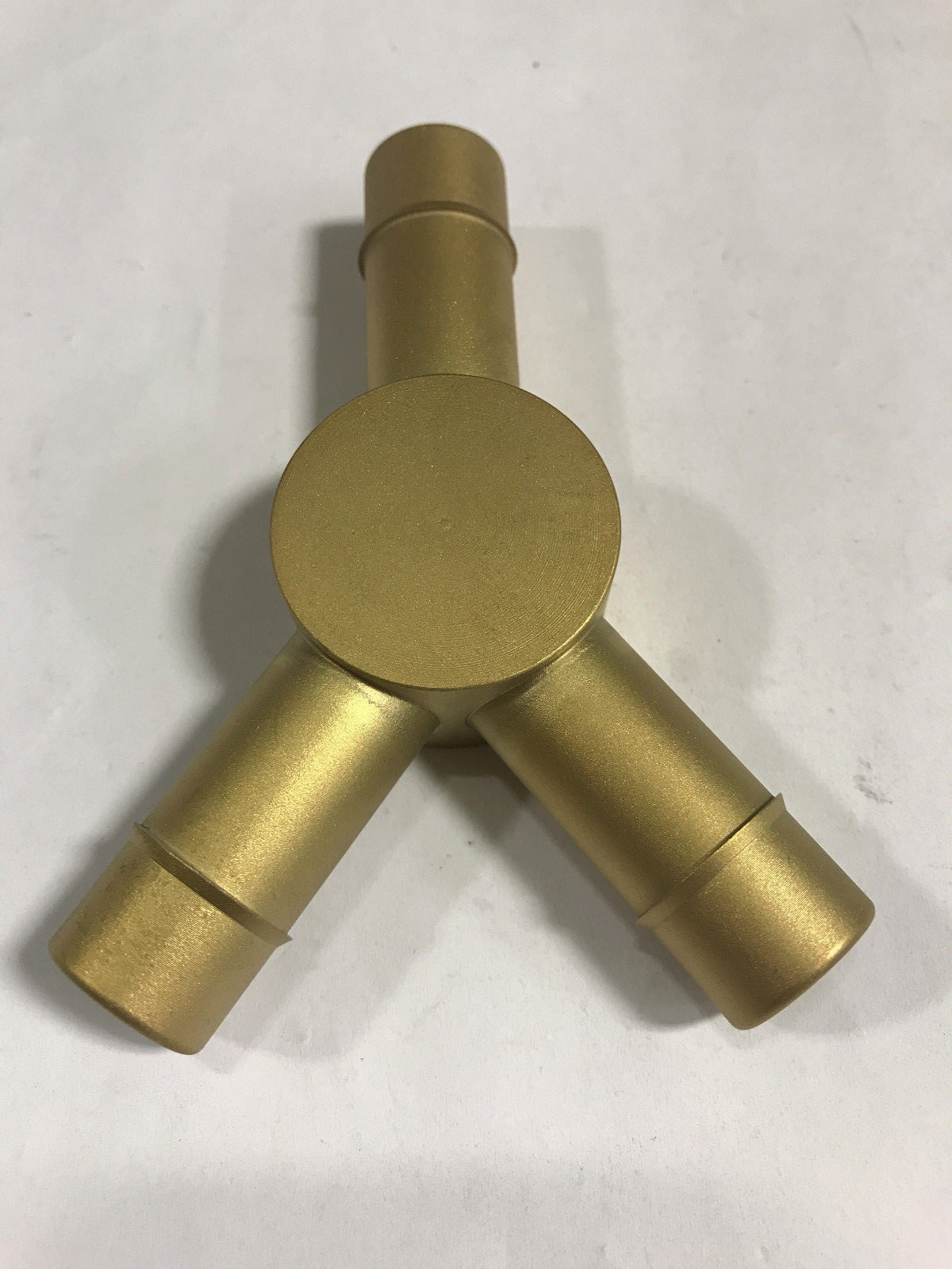 Brass Y tube fitting, 5/8″ tube ID