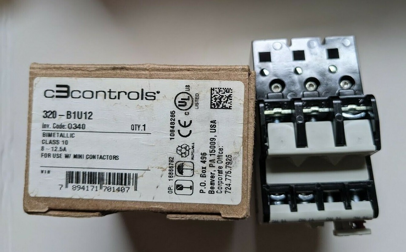 C3 Controls Thermal Overload 8.0 – 12.5 Amps 320-B1U12