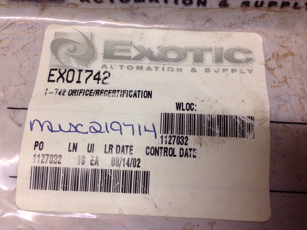 Cincinnati Test Systems 420-2048.00scc/m-40.0psig-21, EX0I742, SHIPSAMEDA#1645P8