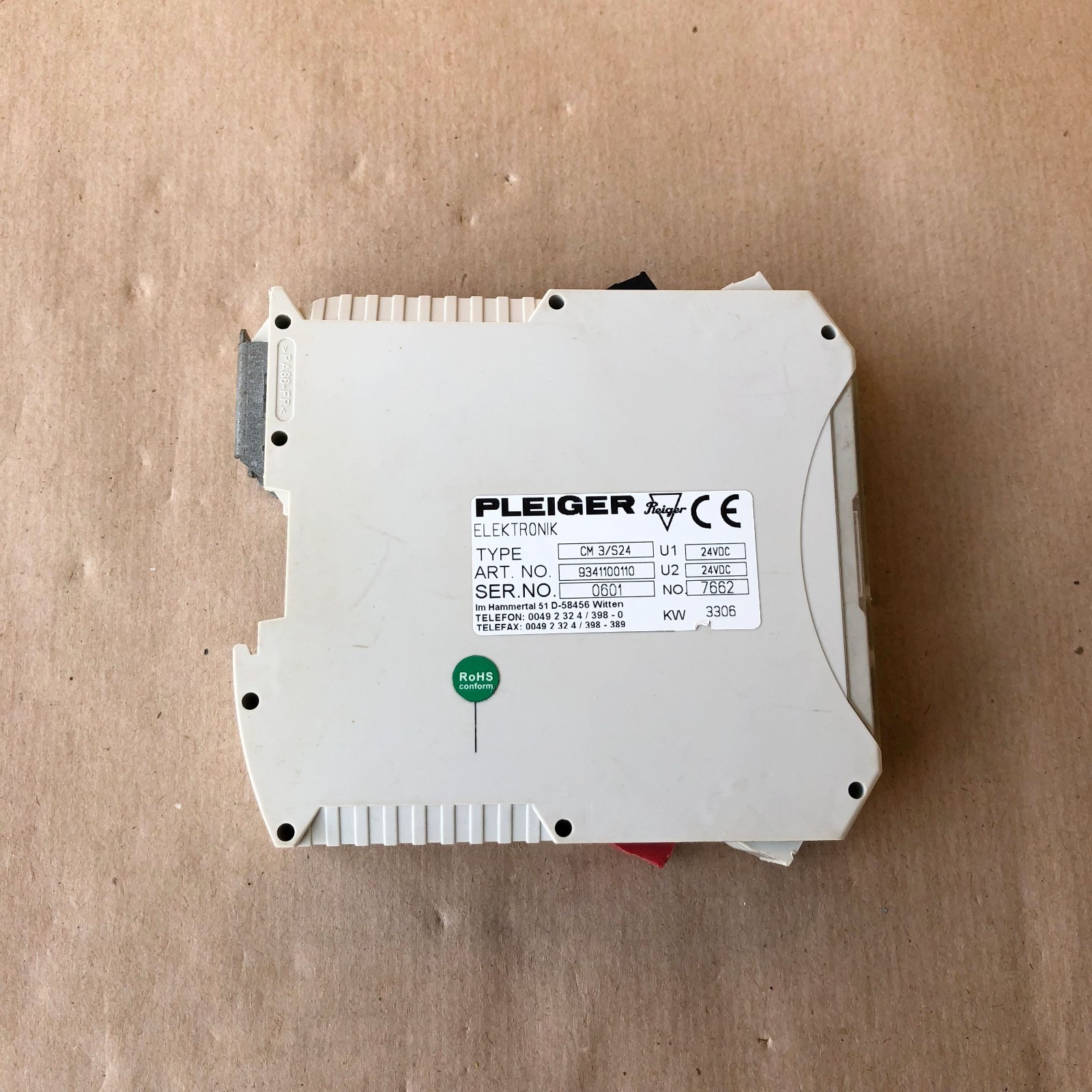 PLEIGER CM 3/S24 CONTROL MODULE