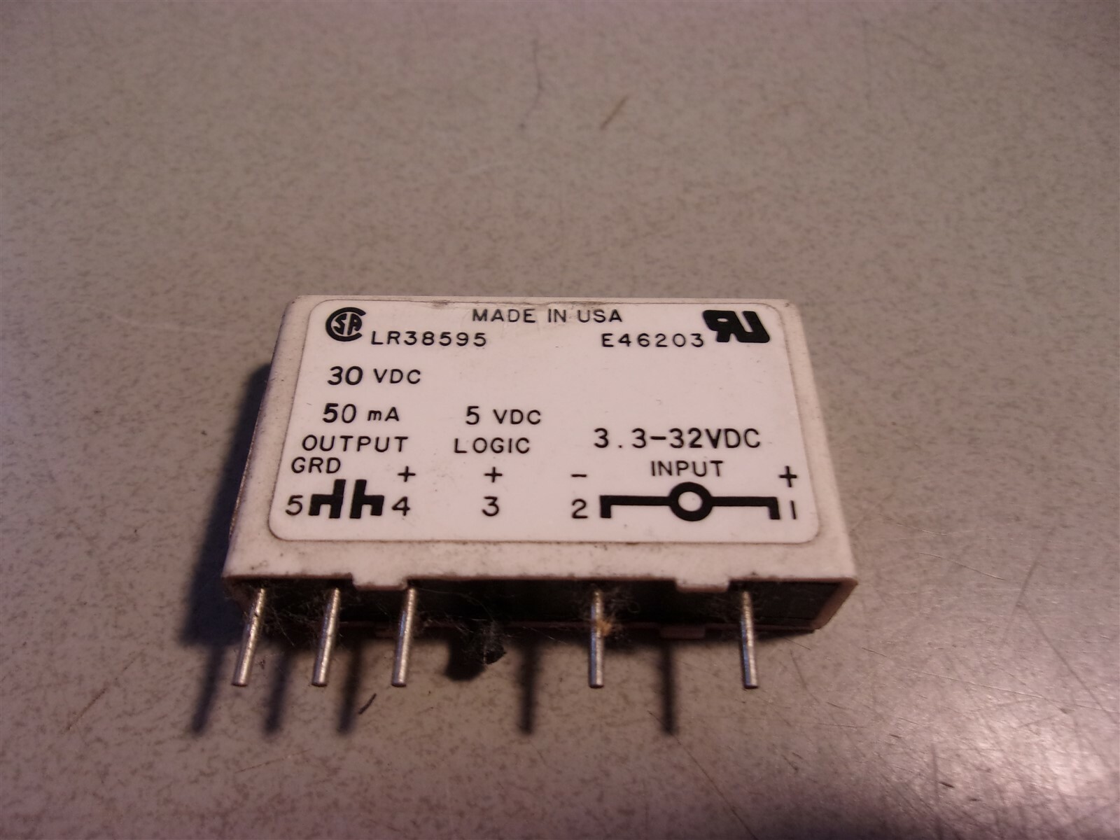 NEW Gordos LR38595 E46203 30VDC 50MA Relay *FREE SHIPPING*