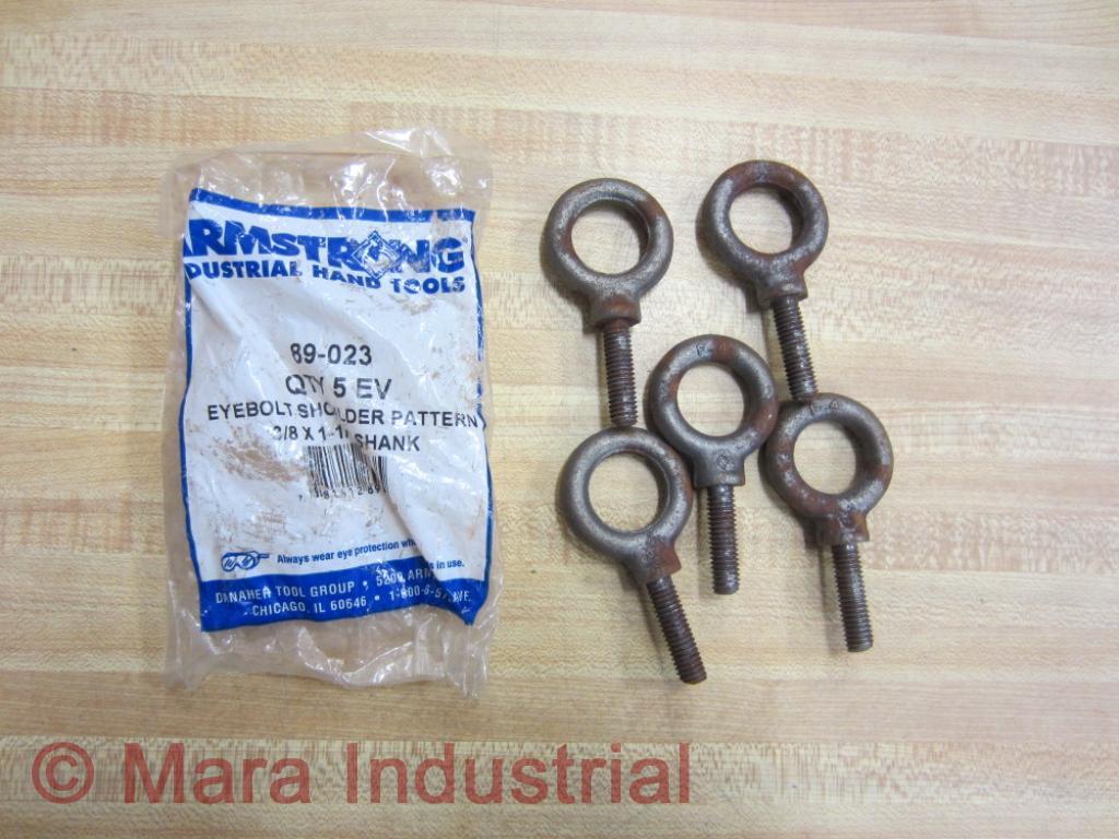 Armstrong 89-023 Eyebolt 3/8 X 1-1/4 069- Suface Rust (Pack of 15)