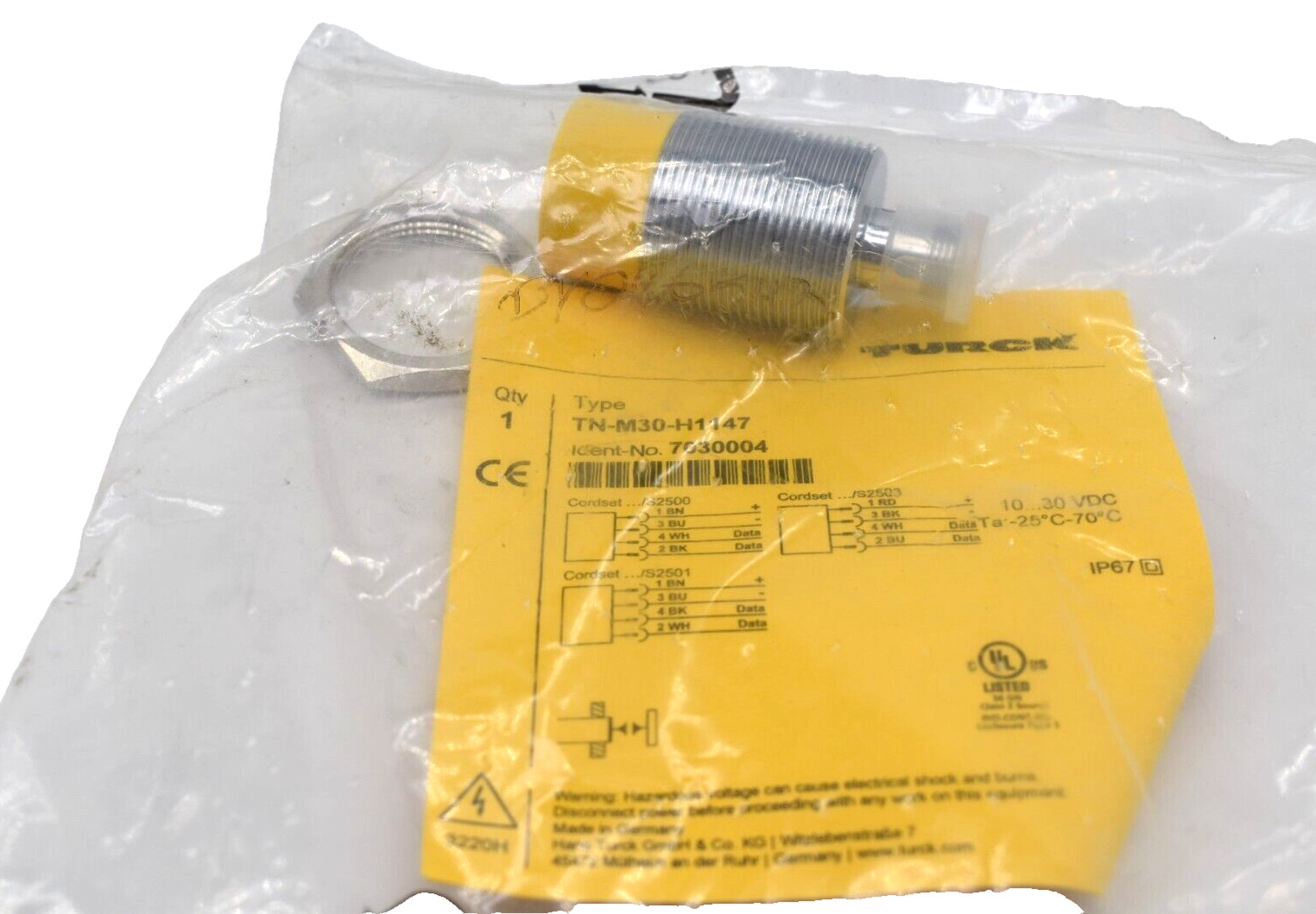 TURCK TN-M30-H1147 Proximity Switch New